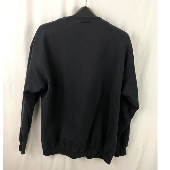 VTG Pittsburgh Steelers Sweatshirt Mens NFL 90s Black Football - Picture 8 of 9